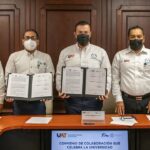 Firman convenio la UAT y el Instituto Registral y Catastral del estado