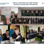Rector y directores de la UAT evalúan acciones de desarrollo institucional