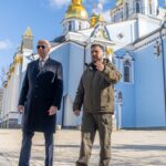 Biden visita Ucrania por primera vez desde el inicio de invasión de Rusia