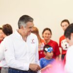 Festejan la Dra. María y el gobernador a las y los niños en Casa Tamaulipas
