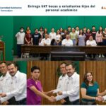 Entrega el rector becas a estudiantes hijos de docentes de la UAT
