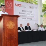 Rector de la UAT entrega nombramientos a nuevos directivos de la UAM Mante